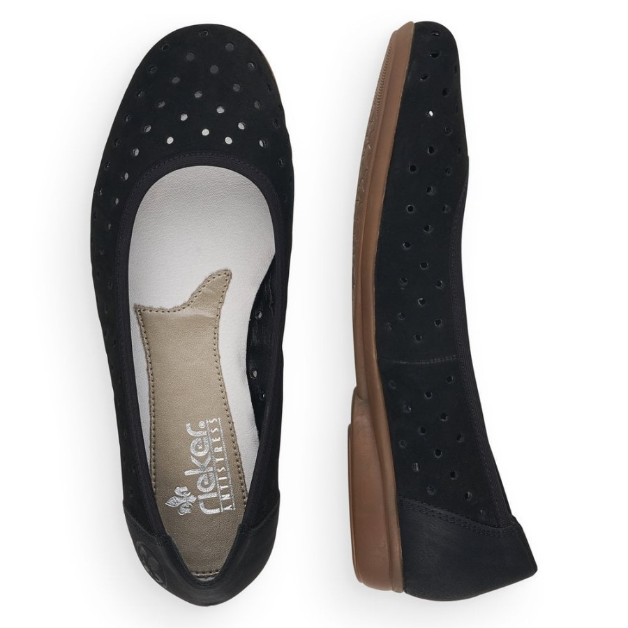 Pantofi De Dama Rieker L8355 Negri