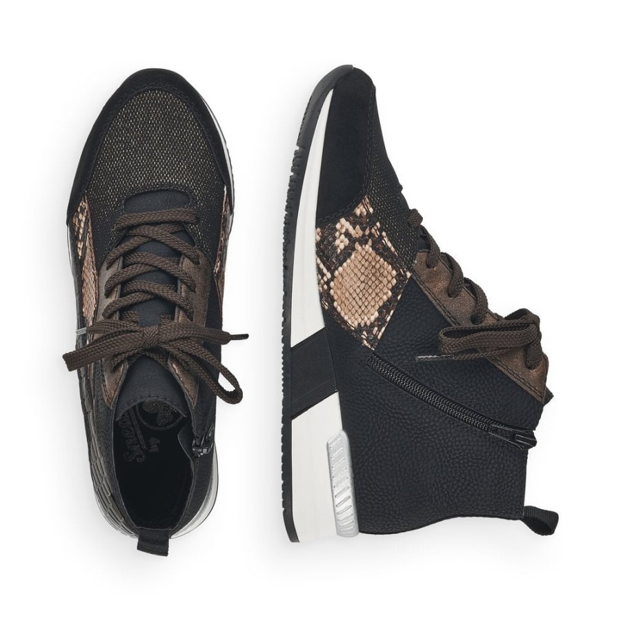 Rieker N7610 Cizme Femei Negre