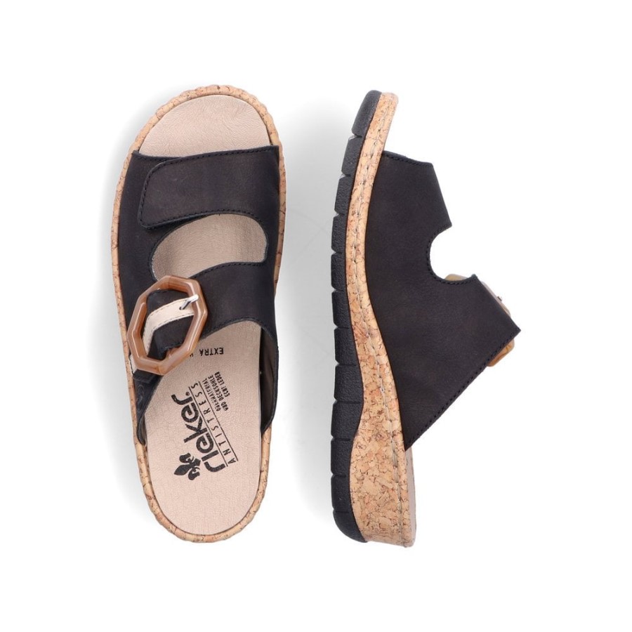 Sandale Femei Rieker V7150 Negre