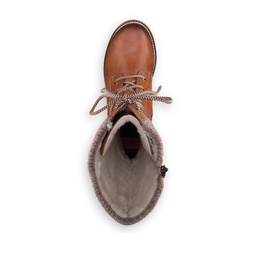 Rieker Z0442 Cizme De Dama Pana La Genunchi Maro