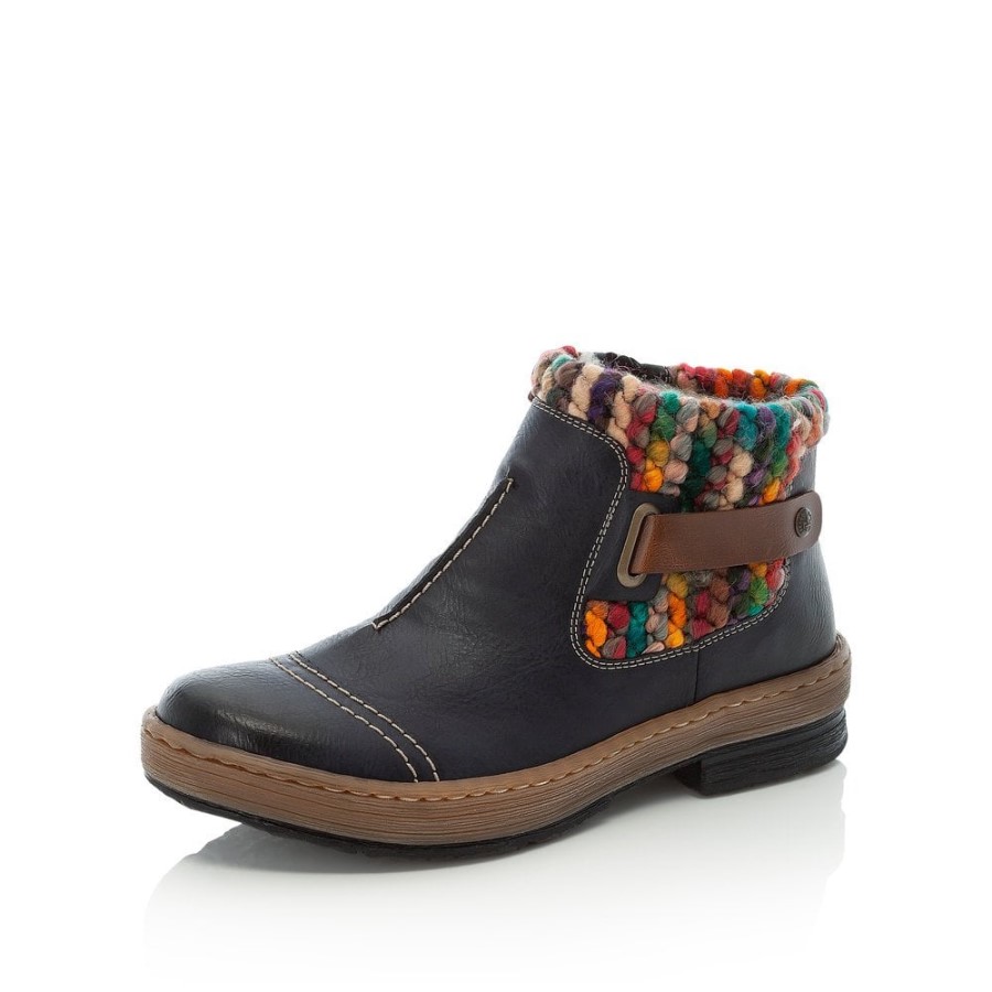 Rieker Z6784 Cizme Dama Albastre