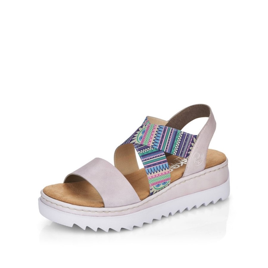 Sandale De Dama Rose Rieker V44g8