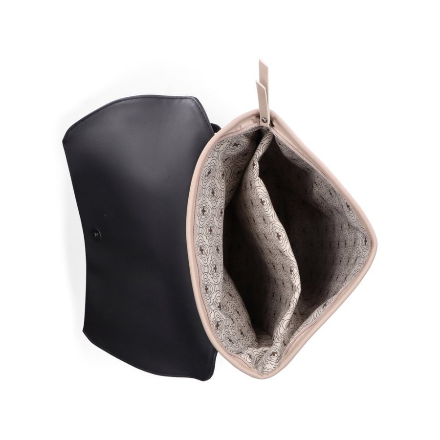 Alb Rieker H1391-62 Femei Bej Pliat Cu Geanta Magnet