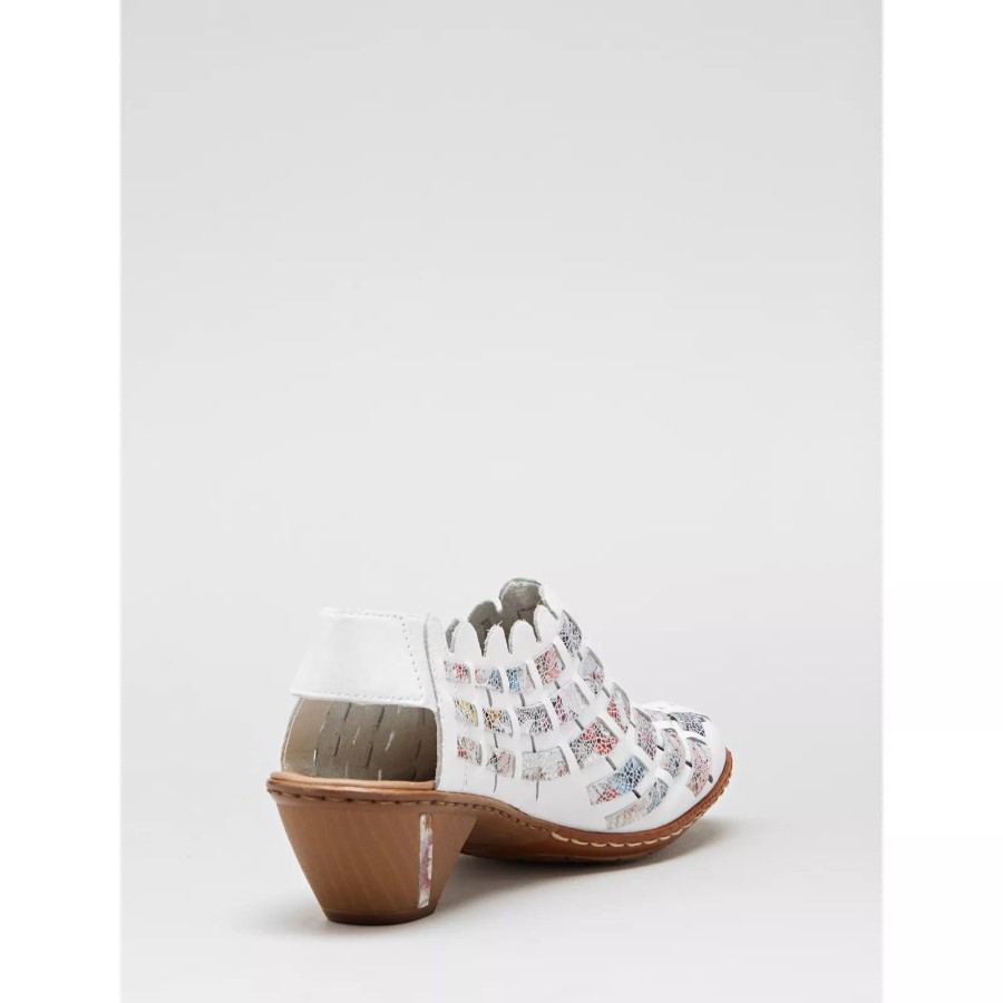 Pantof Cu Toc Jos Din Piele Interweave Rieker Lejer