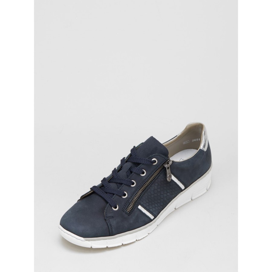 Pantofi Sport Taupe Rieker Cu Fermoar Lateral