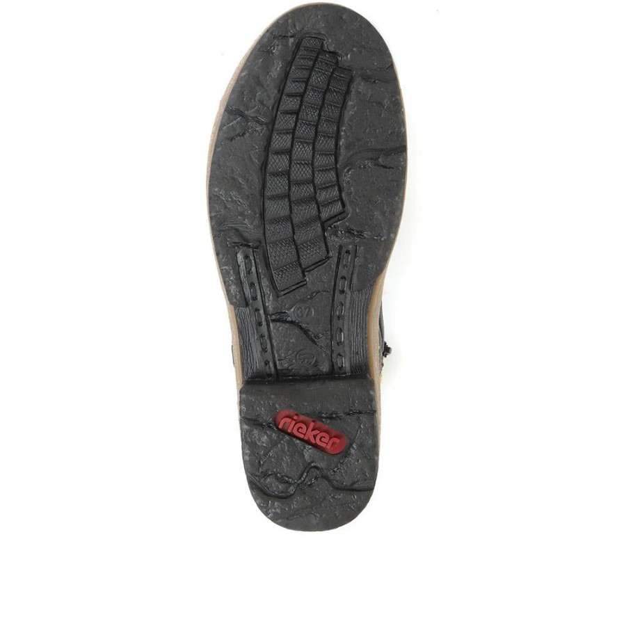 Botine Contrastante Negre Rieker