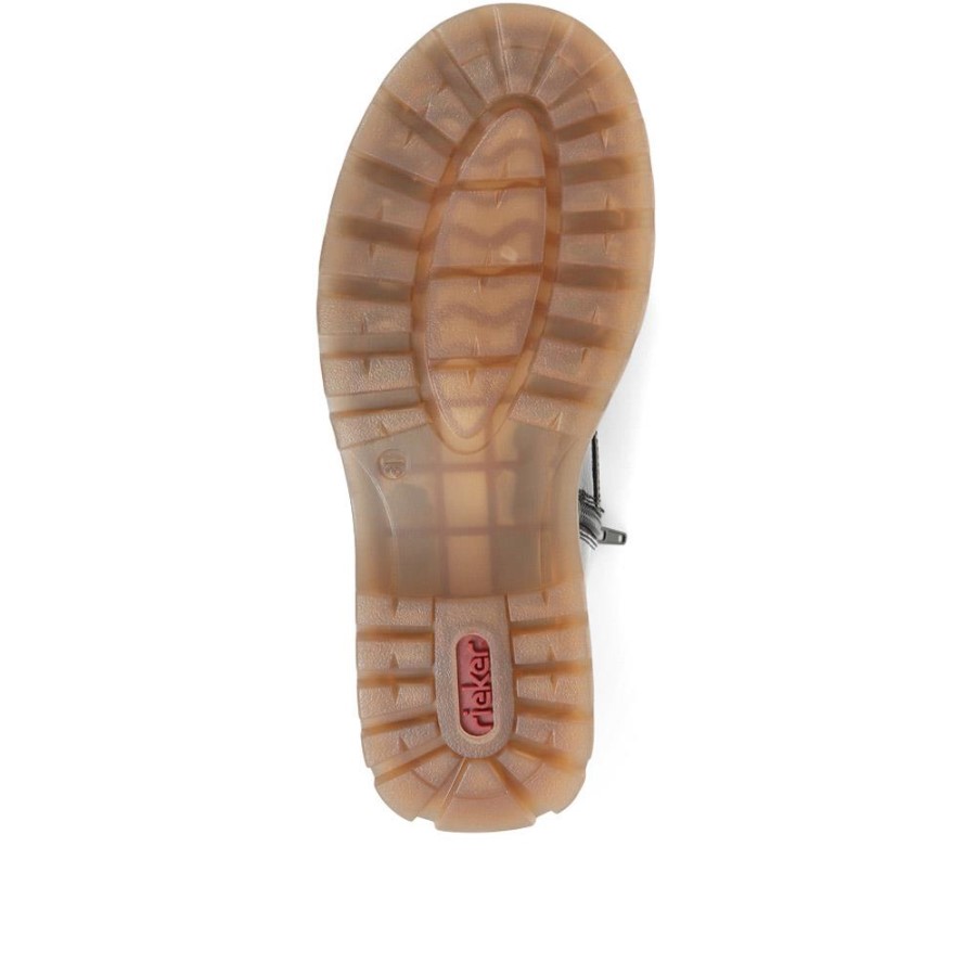 Rieker Cizme Negre Confortabile Cu șireturi