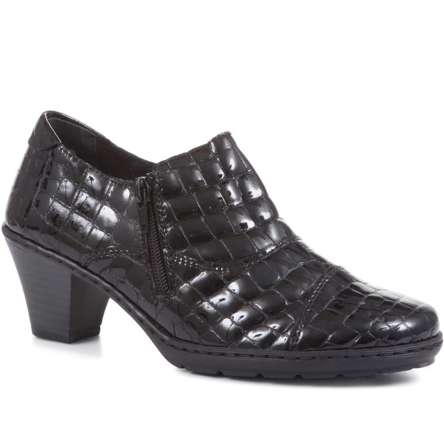 Rieker Pantof Cu Pantaloni Ușoare Lacuit Negru