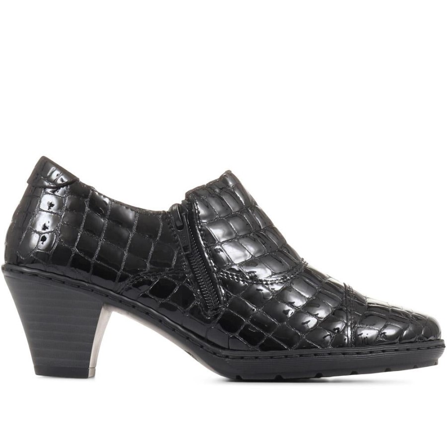 Rieker Pantof Cu Pantaloni Ușoare Lacuit Negru