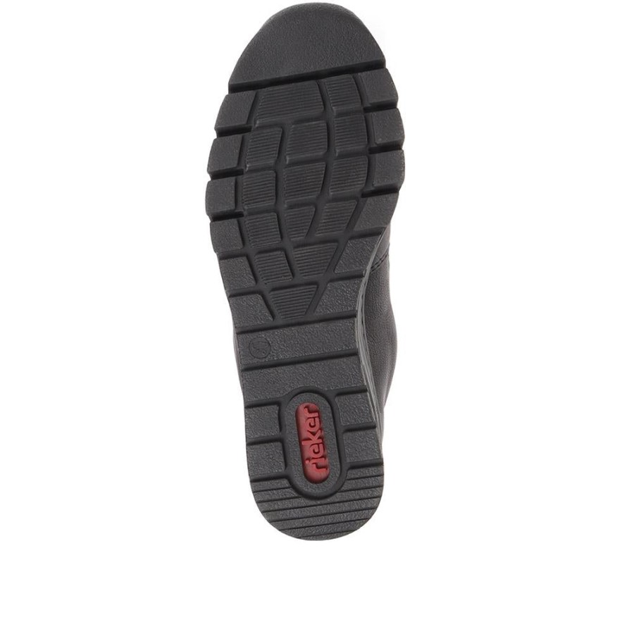 Pantofi Slip-on, Negri, Confortabili Rieker