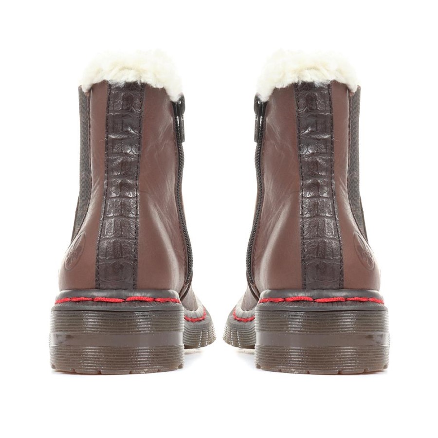 Rieker Cizme Chelsea Maro Confortabile Căptușite Cu Lână