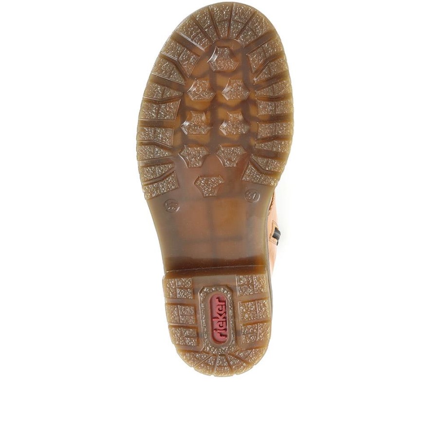 Botine Confortabile Cu șireturi Rieker, Latente, Cu Miere