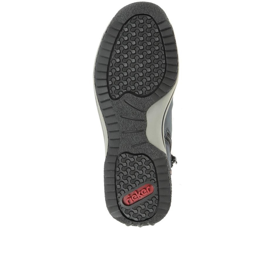 Rieker Botine Cu Siret Bleumarin