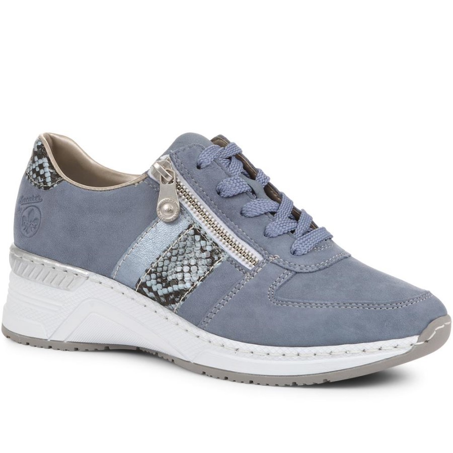 Pantofi Sport Rieker Din Piele Albastru