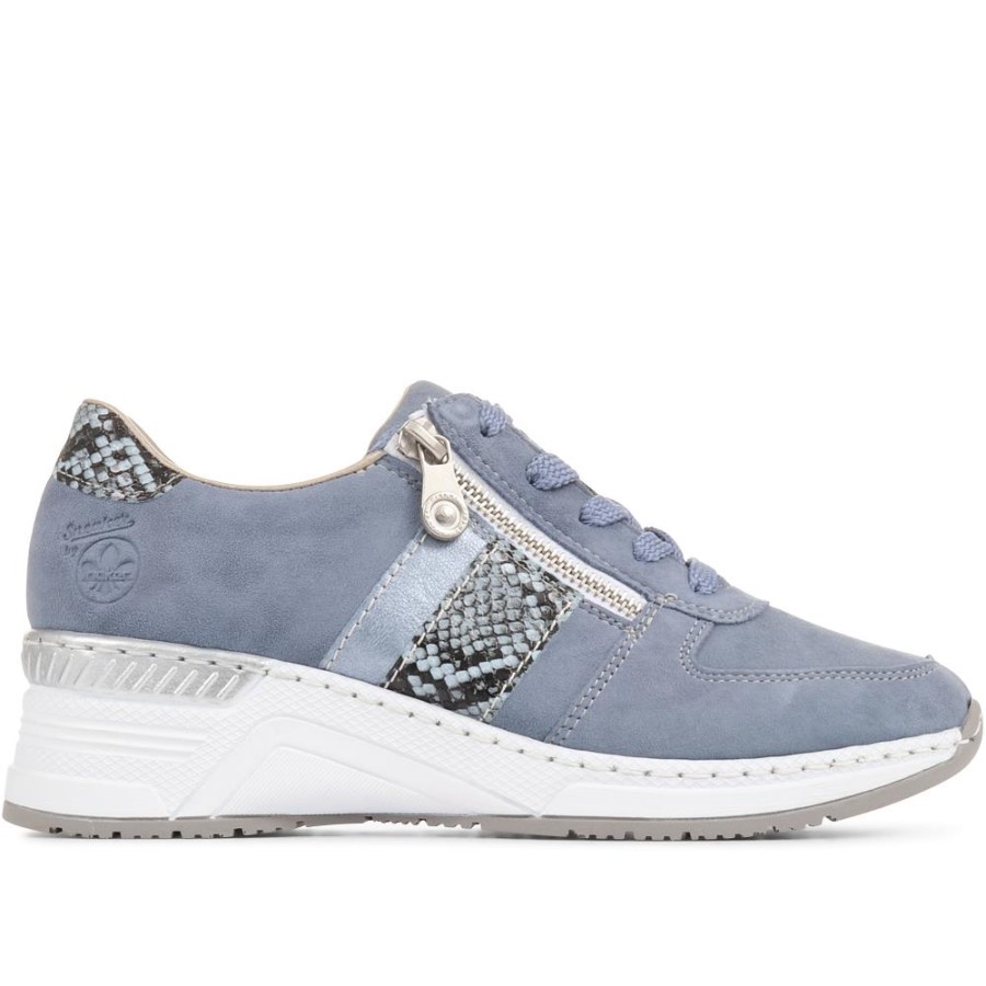 Pantofi Sport Rieker Din Piele Albastru