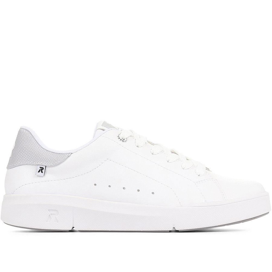 Pantofi Sport De Damă Rieker Cu șireturi Albi