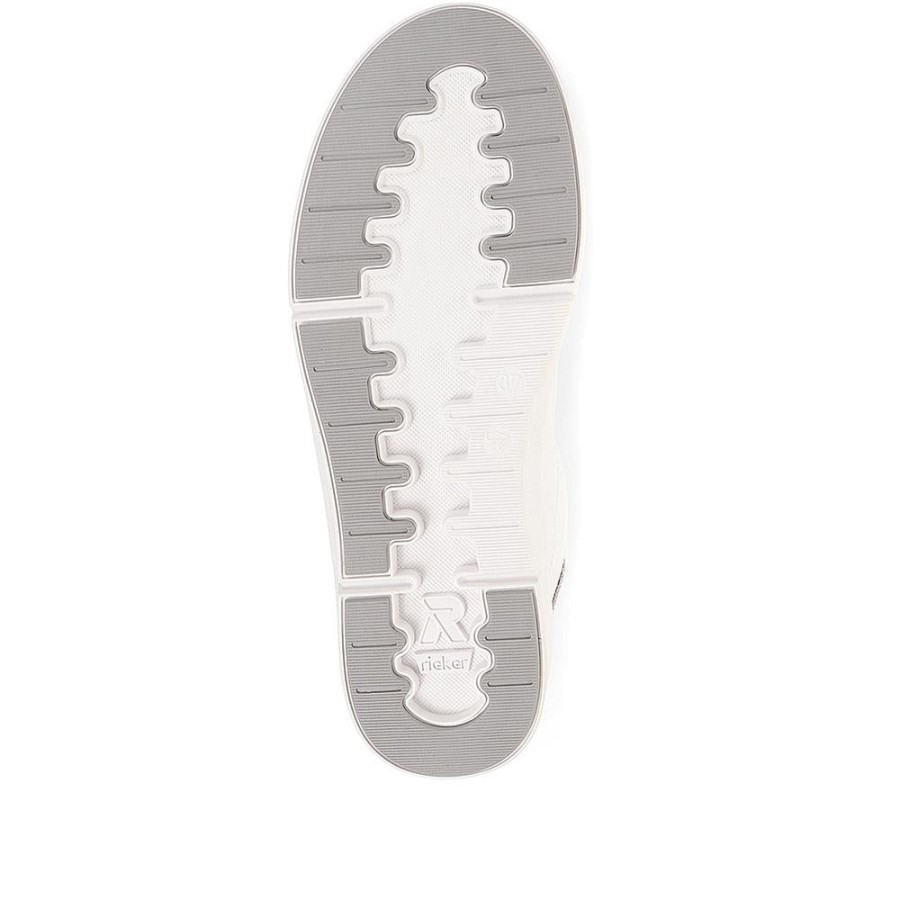 Pantofi Sport De Damă Rieker Cu șireturi Albi