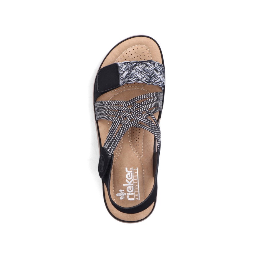 Rieker Black V8889 Franja