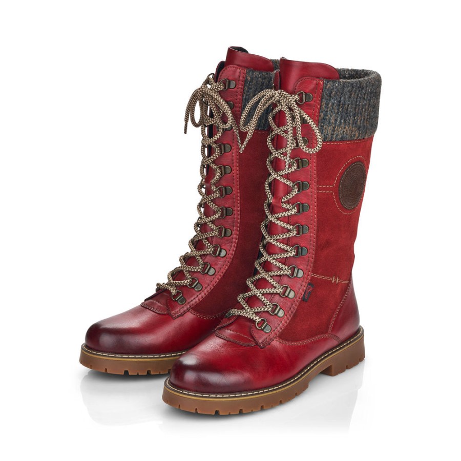 Rieker D9375 Roșu Colț