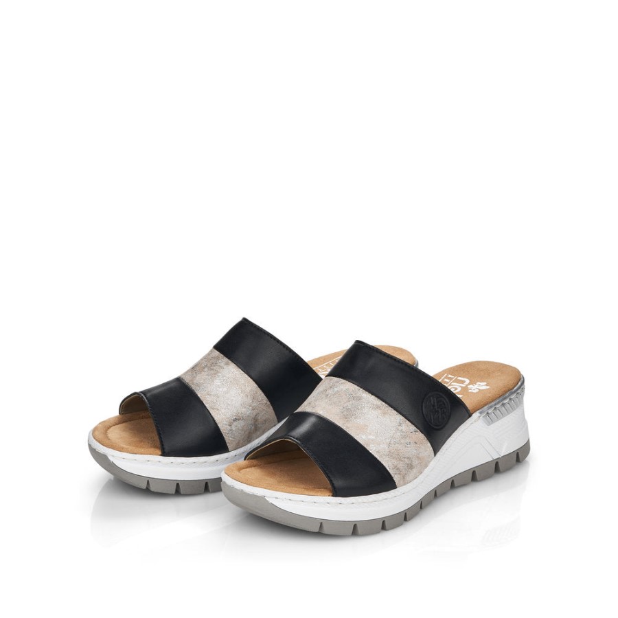 Rieker Negru 66492 Trandafir