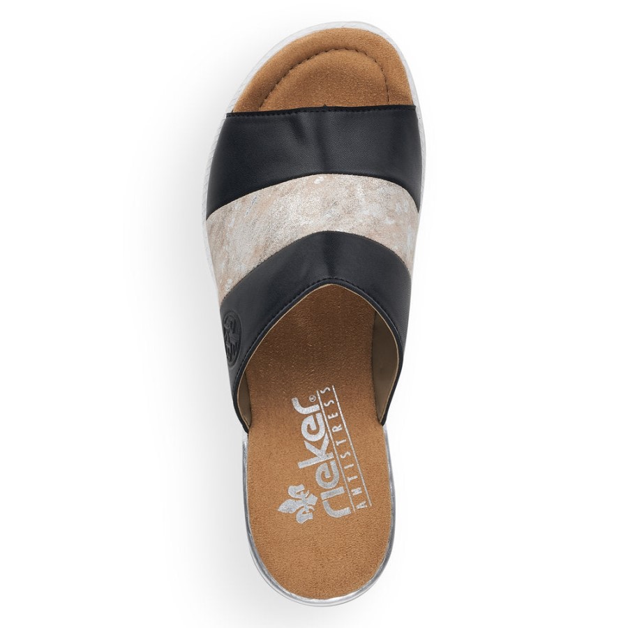 Rieker Negru 66492 Trandafir