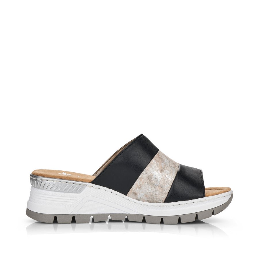 Rieker Negru 66492 Trandafir