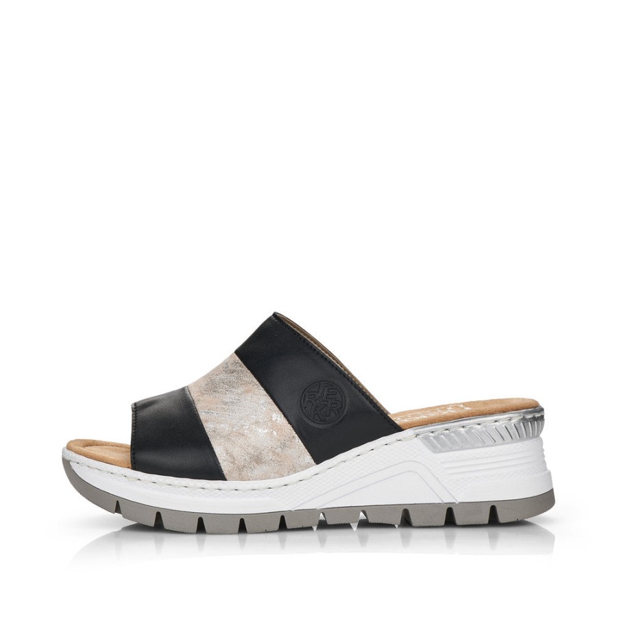 Rieker Negru 66492 Trandafir