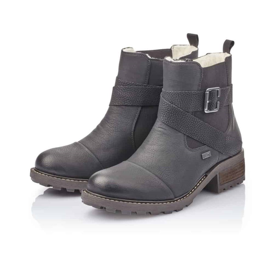 Rieker |y0470-00 Negru